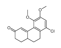 8-chloro-5,6-dimethoxy-1,9,10,10a-tetrahydrophenanthren-3(2H)-one结构式