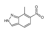7-Methyl-6-nitro-1H-indazole Structure