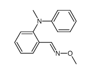 2-(N-methyl-N-phenylamino)benzaldehyde O-methyloxime Structure
