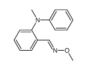 2-(N-methyl-N-phenylamino)benzaldehyde O-methyloxime结构式