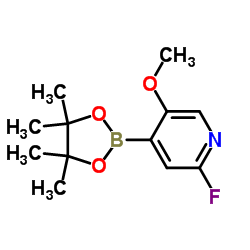 2-Fluoro-3-methoxy-4-pyridineboronic acid pinacol ester structure