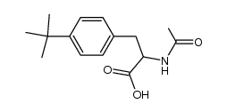 2-acetamido-3-(4-(tert-butyl)phenyl)propanoic acid Structure
