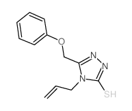 4-ALLYL-5-(PHENOXYMETHYL)-4H-1,2,4-TRIAZOLE-3-THIOL结构式