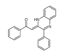 1-phenyl-2-(3-phenyl-1H-quinoxalin-2-ylidene)ethanone结构式