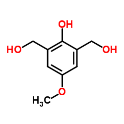 2,6-Bis(hydroxymethyl)-4-methoxyphenol结构式