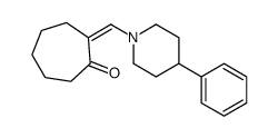 2-[(4-phenylpiperidin-1-yl)methylidene]cycloheptan-1-one Structure