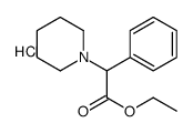 ethyl 2-phenyl-2-piperidin-1-ylacetate,hydrochloride结构式