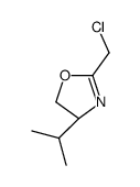 (4S)-2-(chloromethyl)-4-propan-2-yl-4,5-dihydro-1,3-oxazole Structure