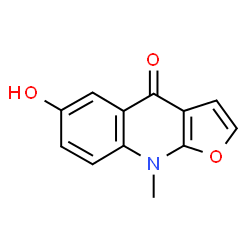 Furo[2,3-b]quinolin-4(9H)-one,6-hydroxy-9-methyl- structure