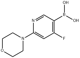 4-Fluoro-2-(morpholino)pyridine-5-boronic acid结构式