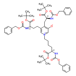 N,N,N-Tri(benzyloxycarbonyl) Deoxypyridinoline Tri-(tert-butyl) Ester Structure