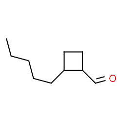 Cyclobutanecarboxaldehyde, 2-pentyl- (9CI) structure