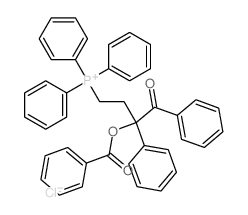 Phosphonium,[3-(benzoyloxy)-4-oxo-3,4-diphenylbutyl]triphenyl-, chloride (1:1) structure