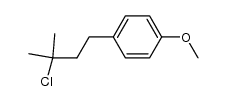 1-(3-chloro-3-methylbutyl)-4-methoxybenzene Structure