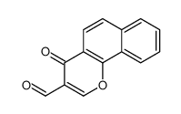 4-oxobenzo[h]chromene-3-carbaldehyde Structure