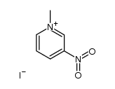1-methyl-3-nitropyridinium iodide结构式