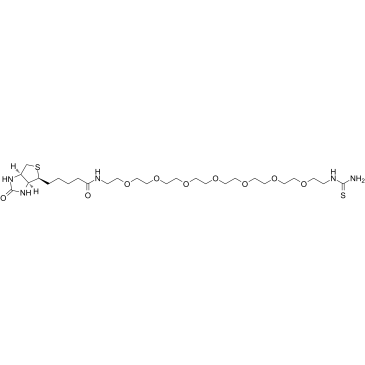 Biotin-PEG7-thiourea结构式