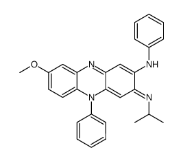 (3-anilino-7-ethoxy-10-phenyl-10H-phenazin-2-ylidene)-isopropyl-amine结构式