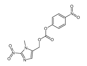 (1-methyl-2-nitro-1H-imidazol-5-yl)methyl (4-nitrophenyl)carbonate结构式