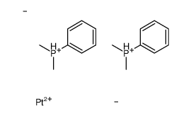 carbanide,dimethyl(phenyl)phosphanium,platinum(2+) Structure