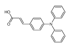 3-[4-(Diphenylamino)phenyl]propenoic acid structure