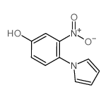 3-Nitro-4-(1H-pyrrol-1-yl)benzenol结构式