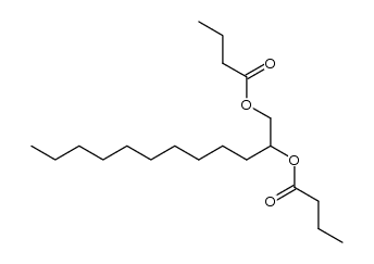 1,2-dodecanediol bisbutyrate Structure