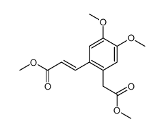 Methyl (E)-3-[4,5-dimethoxy-2-(2-methoxy-2-oxoethyl)phenyl]prop-2-enoate Structure