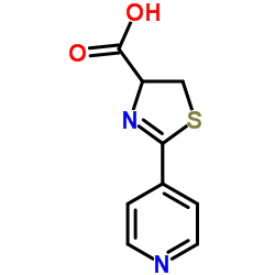 2-(4-Pyridinyl)-4,5-dihydro-1,3-thiazole-4-carboxylic acid结构式