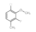 6-氯-2-氟-3-甲基苯甲醚结构式