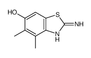 6-Benzothiazolol,2-amino-4,5-dimethyl-(8CI)结构式