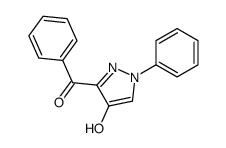 (4-hydroxy-1-phenylpyrazol-3-yl)-phenylmethanone结构式