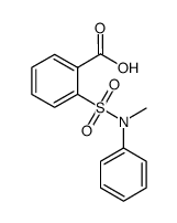 2-{[甲基(苯基)氨基]磺酰基}苯甲酸结构式