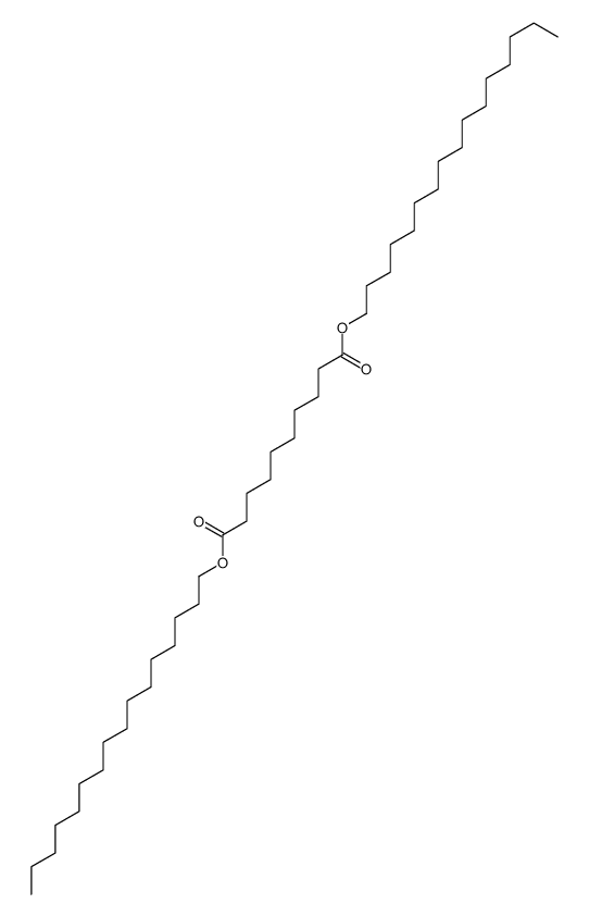 dihexadecyl decanedioate Structure