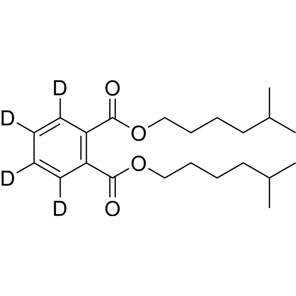 Bis(5-methylhexyl) Phthalate-3,4,5,6-d4结构式