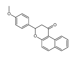 3-(4-methoxyphenyl)-2,3-dihydrobenzo[f]chromen-1-one Structure