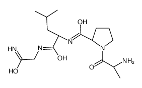 (2S)-N-[(2S)-1-[(2-amino-2-oxoethyl)amino]-4-methyl-1-oxopentan-2-yl]-1-[(2S)-2-aminopropanoyl]pyrrolidine-2-carboxamide结构式