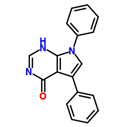 5,7-Diphenyl-7H-pyrrolo[2,3-d]pyrimidin-4-ol结构式