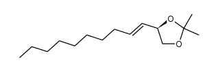 (R)-4-(dec-1-en-1-yl)-2,2-dimethyl-1,3-dioxolane结构式