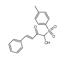 p-Tolyl-(α-hydroxy-α-cinnamoylmethyl)-sulfon结构式