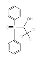 Ethanol,2,2,2-trichloro-1-(diphenylphosphinyl)- structure