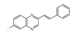 Quinoxaline,6-chloro-2-styryl-, (E)- (8CI) Structure