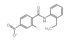 2-Chloro-N-(2-ethylphenyl)-4-nitrobenzamide Structure