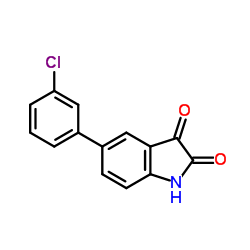 5-(3-Chlorophenyl)-1H-indole-2,3-dione结构式