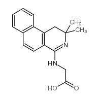 2-[(2,2-dimethyl-1H-benzo[f]isoquinolin-4-yl)amino]acetic acid结构式