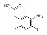 (3-Amino-2,4,6-triiodophenyl)acetic acid结构式