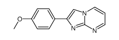 4-IMIDAZO[1,2-A]PYRIMIDIN-2-YLPHENYL METHYL ETHER structure