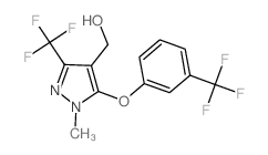 [1-METHYL-3-(TRIFLUOROMETHYL)-5-[3-(TRIFLUOROMETHYL)PHENOXY]-1H-PYRAZOL-4-YL]METHANOL结构式