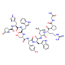 (D-Trp6,D-Leu7)-LHRH trifluoroacetate salt Structure