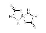 (azanidylamino)methanedithioate; palladium structure